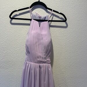 Azazie - Elegant Lavender Pleated Dress